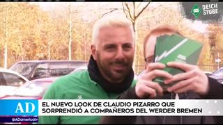 Claudio Pizarro sorprendió a sus compañeros del Werder Bremen con radical cambio de look