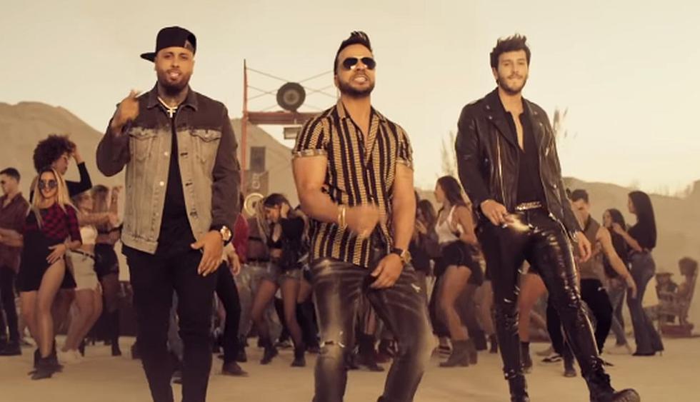 Luis Fonsi, Sebastián Yatra y Nicky Jam estrenaron su nuevo tema “Date la vuelta”. (Foto: Captura)