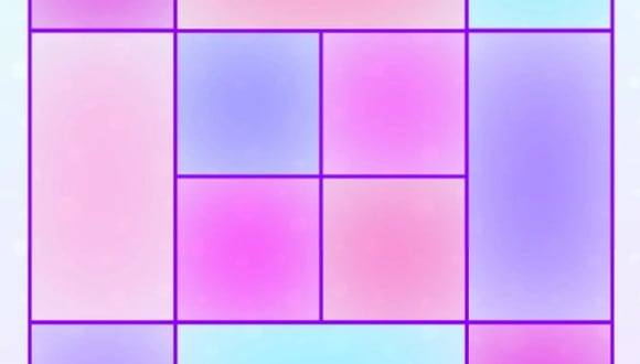 En esta imagen se puede ver bastantes cuadrados y rectángulos de diferentes colores. (Foto: genial.guru)