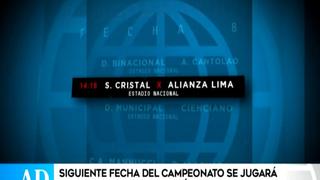 Alianza Lima ante Sporting Cristal será la atracción de la jornada 8