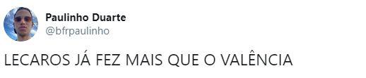 Las reacciones de los torcedores al debut de Lecaros en Botafogo. (Captura)