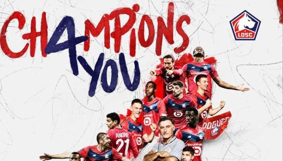 Lille se coronó campeón de Francia por cuarta vez en su historia. (Foto: Lille)