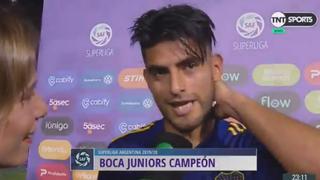 Zambrano tras el título de Boca: “Salir campeón en La Bombonera es lo mejor que le toca vivir a cualquier jugador del mundo" [VIDEO]