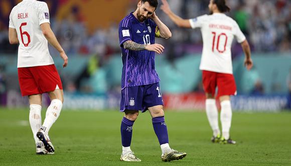 Argentina vs. Polonia en partido por la fecha 3 del Mundial Qatar 2022. (Foto: Getty Images)