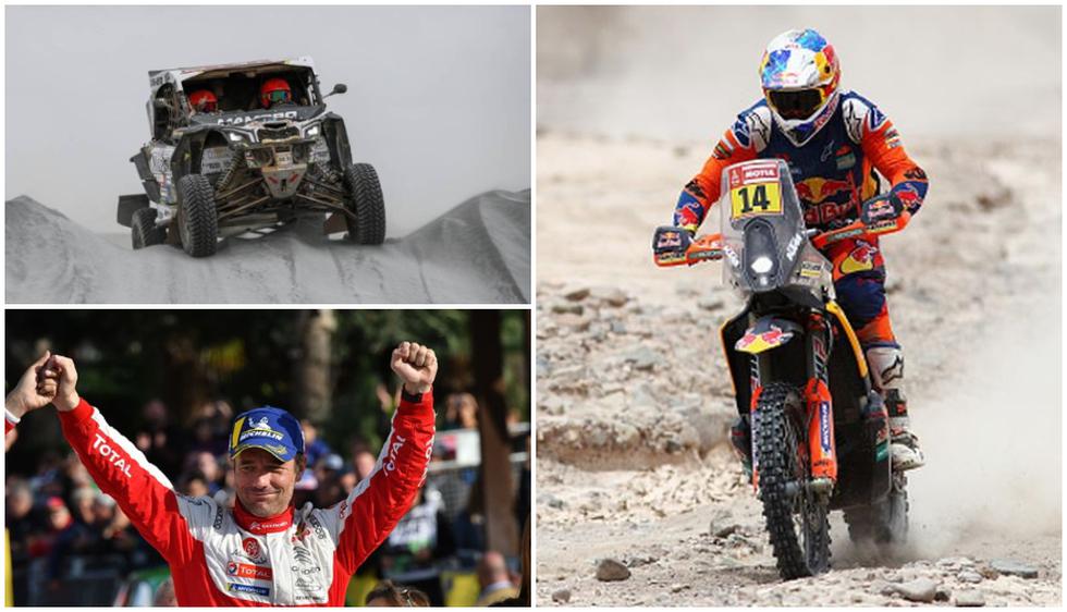 Los ganadores de la etapa 5 del Dakar 2019. (Getty Images/eldeportero.cl)