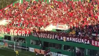 ¡Se vuelven locos! Paolo Guerrero marcó con Flamengo y la 'torcida' reaccionó en las tribunas [VIDEO]