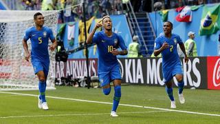 Brasil venció 2-0 a Costa Rica: revive los goles y minuto-minuto por el grupo E del Mundial Rusia 2018