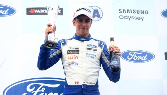 Matias Zagazeta quedó en segundo lugar en la Fórmula 4 Británica 2021. (Créditos : Itea Media).