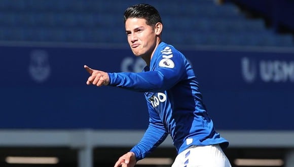 James Rodríguez tiene contrato con Everton hasta mediados del 2022. (Foto: Reuters)