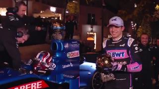 A toda velocidad: piloto de Fórmula 1 llevó el Balón de Oro hasta París [VIDEO]
