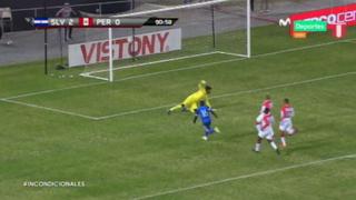 Óscar Cerén liquidó el partido entre Perú y El Salvador marcando el 2-0 [VIDEO]