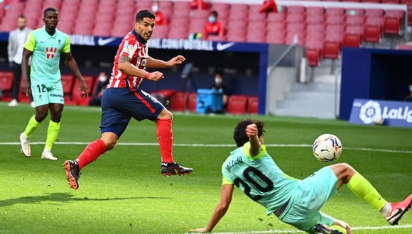 Luis Suárez lleva dos goles en el Atlético de Madrid. (AFP)
