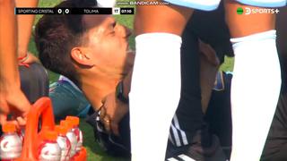 Baja en Sporting Cristal: Duarte fue cambiado tras fuerte choque en amistoso ante Tolima