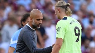 “Tiene un olfato de gol increíble”: Guardiola sobre Haaland por su triplete ante Nottingham Forest