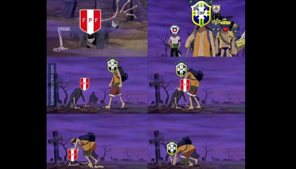 Los mejores memes del Perú vs. Brasil.