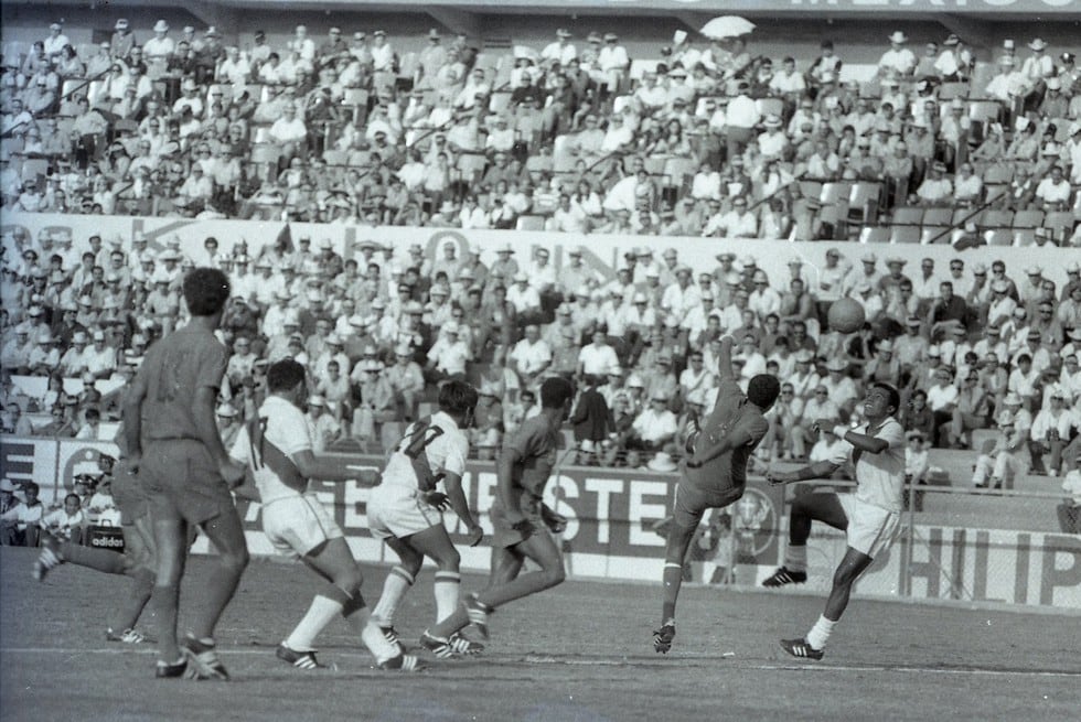 Perú y Marruecos se enfrentaron en la fase de grupos del Mundial México 70. La blanquirroja se impuso por 3-0, gracias a un doblete de Teófilo Cubillas y un tanto de Roberto Chale. (Foto GEC Archivo Histórico)