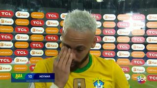 No aguantó las lágrimas: Neymar rompió en llanto tras la victoria de Brasil por 4-0 sobre Perú [VIDEO]