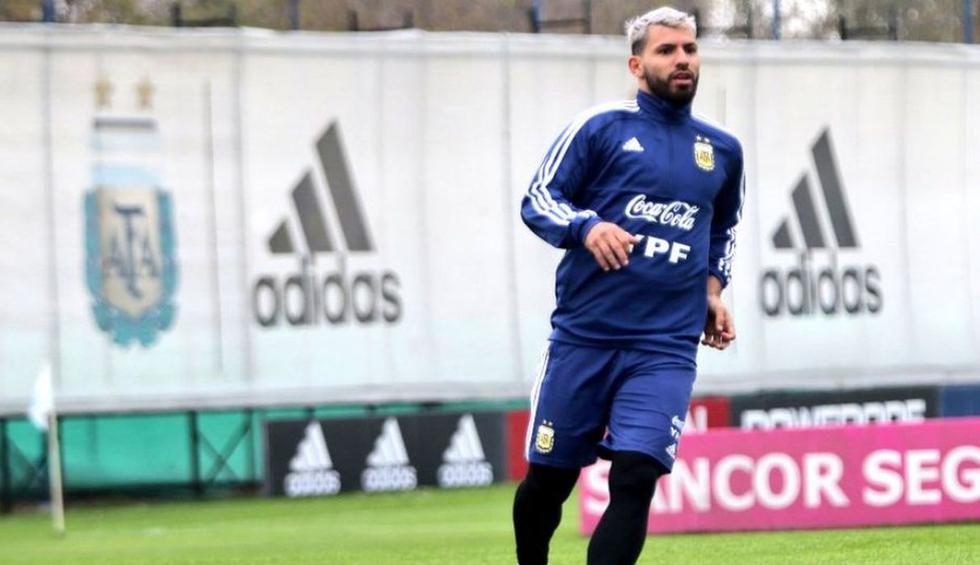 Con Agüero, la 'Albiceleste' comenzó su preparación a la Copa América. (@Argentina)