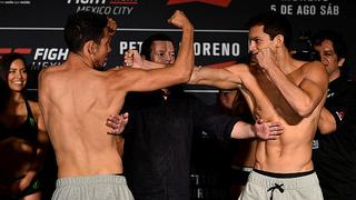 UFC México: Humberto Bandenay dio el peso y tuvo intenso careo con Martín Bravo [VIDEO]
