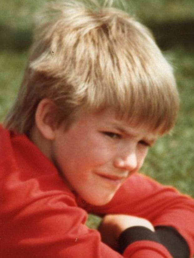 David Beckham en su niñez (Foto: David Beckham/Instagram)