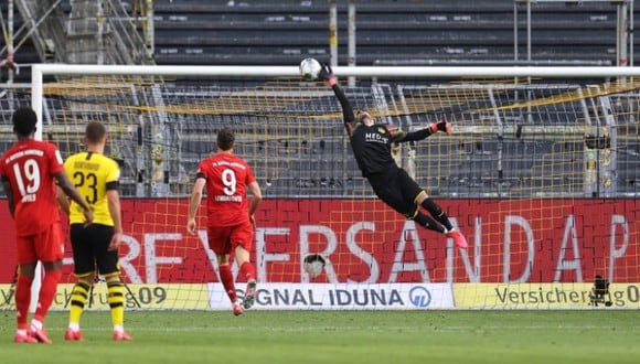 Joshua Kimmich le dio el triunfo al Bayern frente al Dortmund en el clásico alemán. (Foto: Getty)