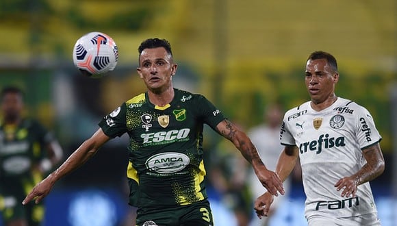Defensa y Justicia y Palmeiras se vieron las caras por la ida de la Recopa Sudamericana 2021. (Getty)