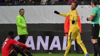 ¡Así no Neymar, así no! La curiosa excusa que dio tras su descalificador gesto contra jugador de Rennes