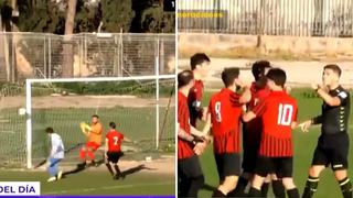 Video viral: Árbitro desata furia de futbolistas al convalidar ‘gol fantasma’