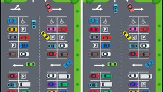 Hazlo en 20 segundos: ubica las 10 diferencias del reto viral del estacionamiento [FOTOS]