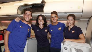Ellos en business; ellas, en turista: polémica en la primera gira mixta del Barcelona