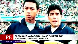 El día en el que Maradona llamó ‘maestrito’ a Nolberto Solano