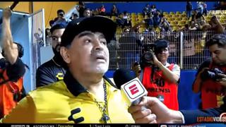 Una vez más: la explosiva reacción de Maradona con reportero tras ganar la primera final en México [VIDEO]