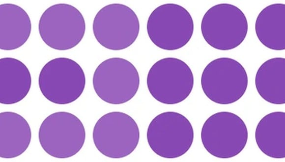 En esta imagen, cuyo fondo es de color blanco, hay muchos círculos de color morado. (Foto: genial.guru)