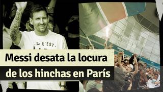 Messi desata la locura al llegar a París