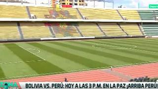 Una cancha un poco alta: así luce el Hernando Siles de La Paz para el Perú vs. Bolivia