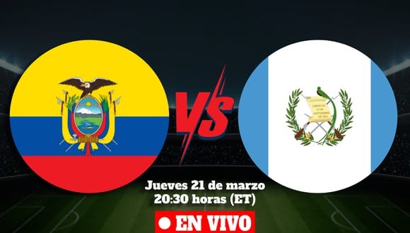 Conoce cómo ver el amistoso entre Ecuador vs. Guatemala por fecha FIFA. (Foto: Composición Mix)
