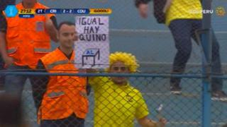 Hincha de Comerciantes Unidos fue al Alberto Gallardo con peculiar pancarta: "Igual hay quino"