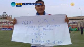 Deportivo Municipal vs. Sport Huancayo: Diego Mayora dedicó gol a las mujeres por su día