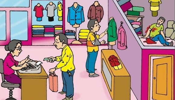 ¡Solo el 1% de los mejores genios puede encontrar al asesino en la tienda de ropa en 33 segundos! ¿Podrás? (Foto: cortesía bridas.com)