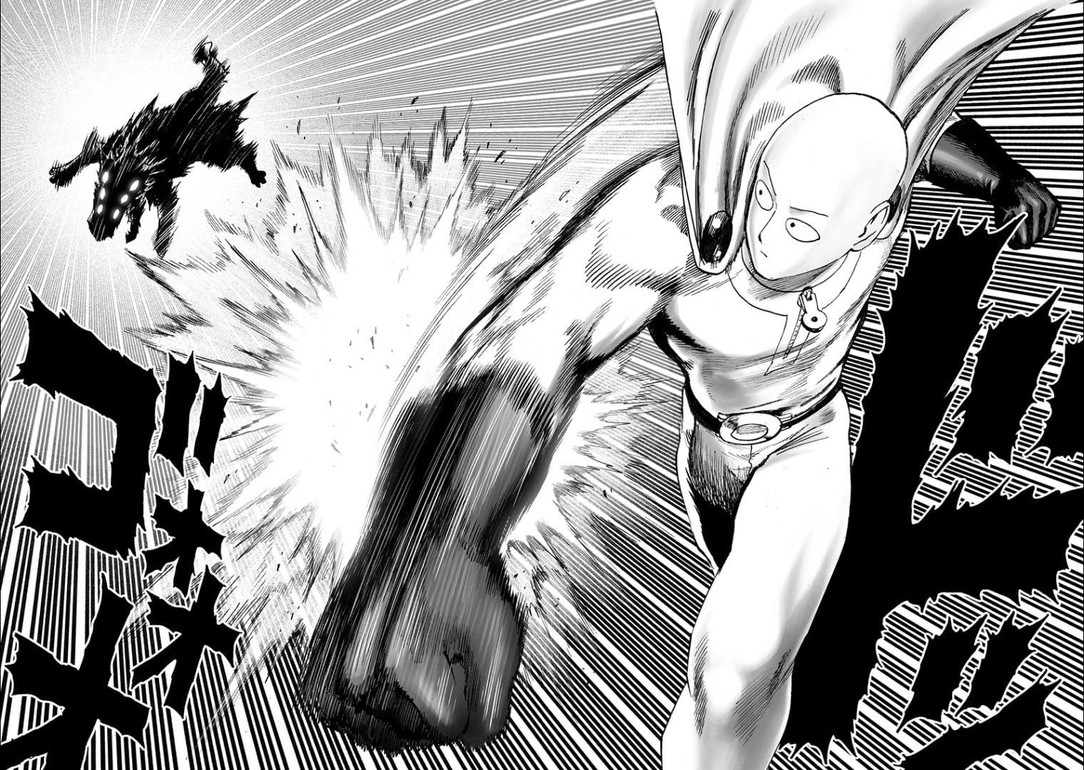 Saitama vs Pochi. El héroe derrotó al can monstruoso de un solo golpe (Foto: Viz Media)