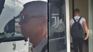 Enfocado en la Champions: Cristiano Ronaldo llegó así a su primer entrenamiento con la Juventus [VIDEO]