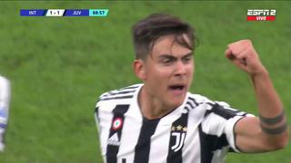 Sobre la hora: Dybala canjeó penal por gol y sentenció el empate de Juventus vs. Inter [VIDEO]