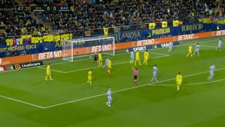Se disfrazó de ‘9′: Frenkie marcó el gol del 1-0 de Barcelona vs. Villarreal por LaLiga [VIDEO]