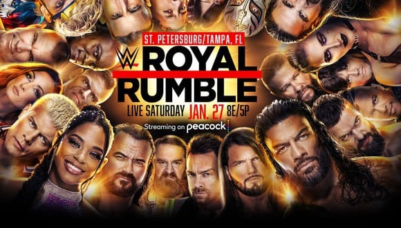 WWE Royal Rumble 2024 será e primer evento PPV que se realizará este 27 de enero y lo podrás ver por TV y señal steaming en todo el mundo. (Foto: WWE)
