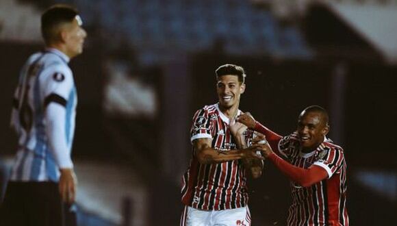 Sao Paulo venció 3-1 a Racing y clasificó a los cuartos de final de la Copa Libertadores 2021. (Foto: Getty Images)