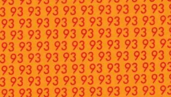 En esta imagen, cuyo fondo es de color naranja, abundan los números 93. Entre ellos, está el 98. (Foto: MDZ Online)