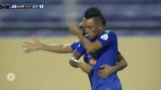 Imposible para el arquero: el golazo de tiro libre de Cueva para el 2-0 de Al Fateh vs. Al Qadisiya [VIDEO]