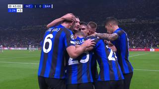 Misil inatajable: golazo de Calhanoglu para el 1-0 del Inter vs. Barcelona [VIDEO] 