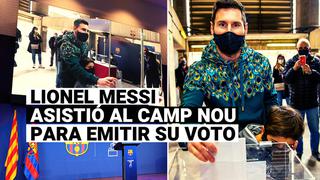 Elige su destino: Lionel Messi vota por primera vez en unas elecciones del Barça