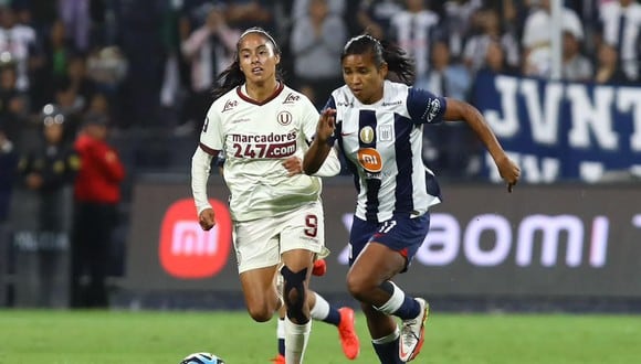 Alianza Lima y Universitario por la final de ida de la Liga Femenina 2023. (Foto: Leonardo Fernández / GEC)